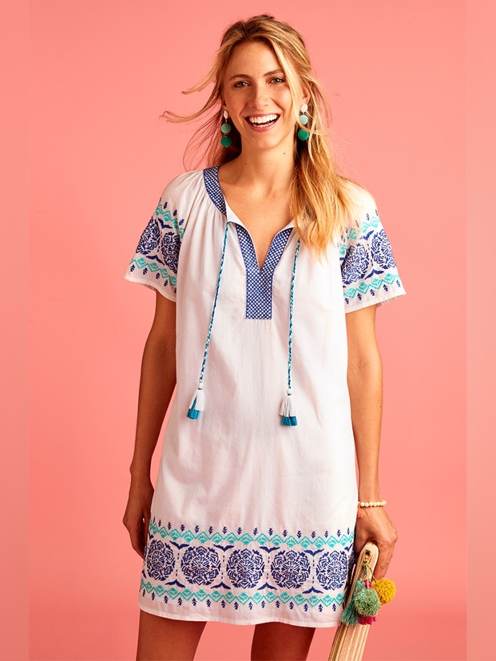 Vineyard Vines Medallion Popover Dress size Medium